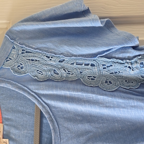 REWIND BRAND WOMENS BLUE SHORT SLEEVE SUMMER TOP SIZE SMALL - Picture 4 of 14